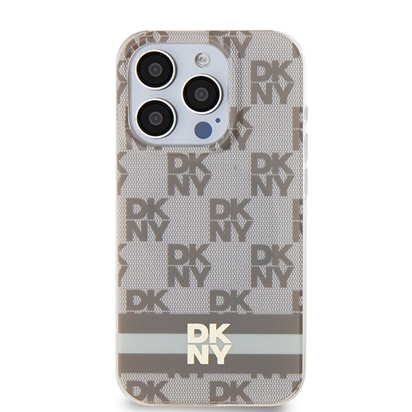 DKNY MagSafe dėklas iPhone 14 Pro – smėlinis