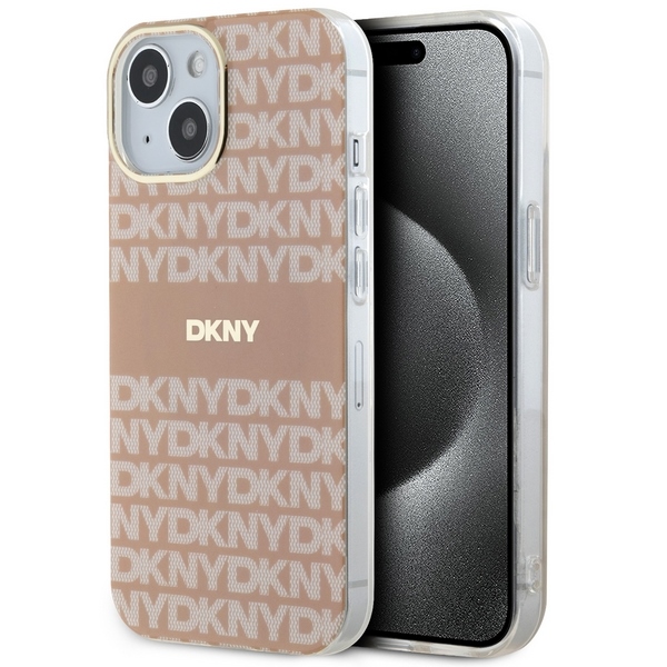 DKNY MagSafe dėklas iPhone 15/14/13 6.1 – rožinis