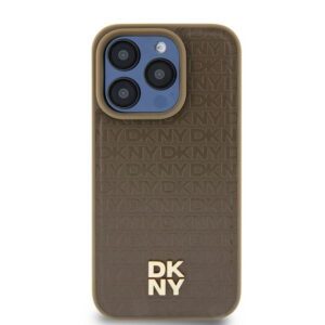 DKNY MagSafe dėklas iPhone 15/14/13 6.1 – rudas