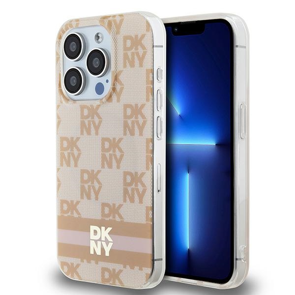 DKNY MagSafe dėklas iPhone 15 Pro – rožinis