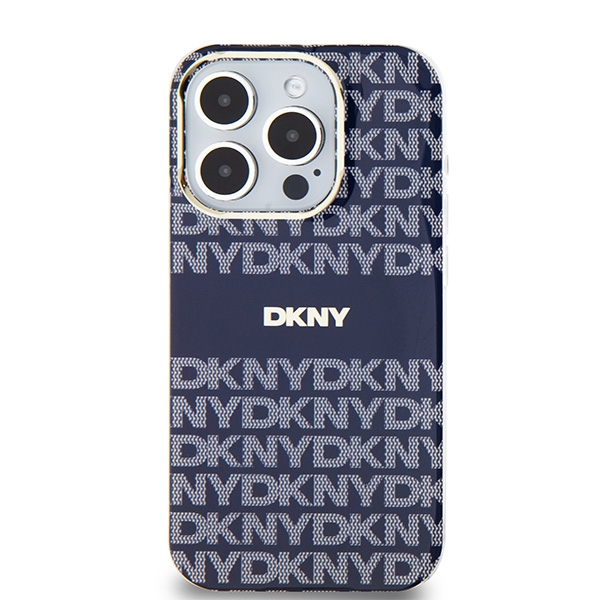 DKNY MagSafe dėklas iPhone 15 Pro – mėlynas