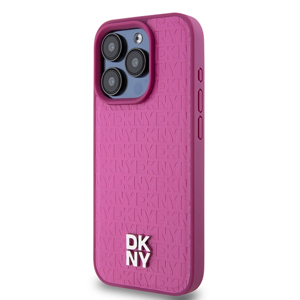 DKNY MagSafe dėklas iPhone 15 Pro – rožinis