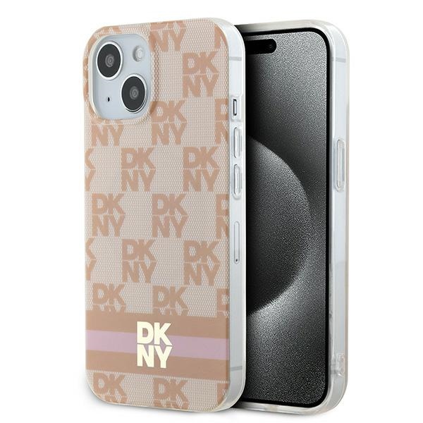 DKNY MagSafe dėklas iPhone 15/14/13 – rožinis