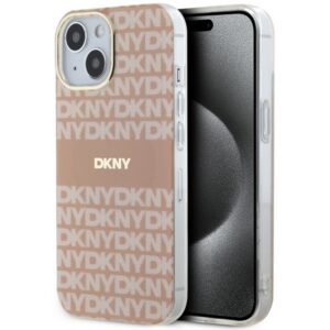 DKNY MagSafe dėklas iPhone 15/14/13 6.1 – rožinis