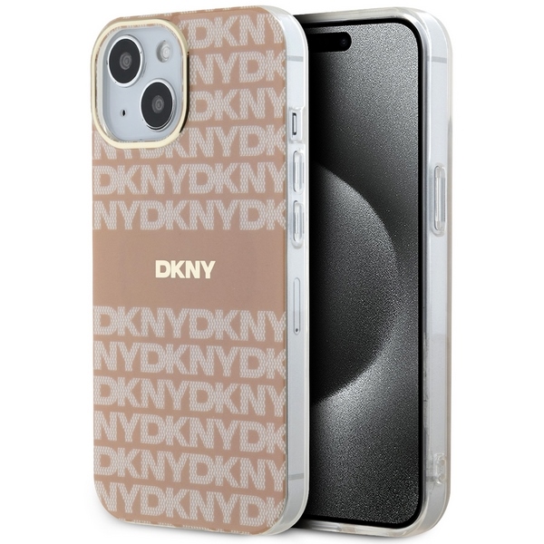 DKNY MagSafe dėklas iPhone 15/14/13 6.1 – rožinis