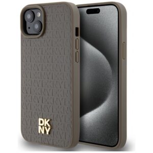 DKNY MagSafe dėklas iPhone 15/14/13 6.1 – rudas