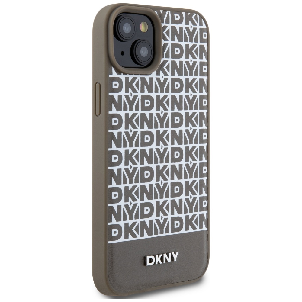 DKNY MagSafe dėklas iPhone 15/14/13 – rudas