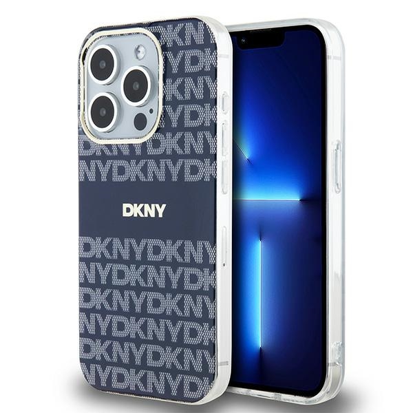 DKNY MagSafe dėklas iPhone 15 Pro Max – mėlynas