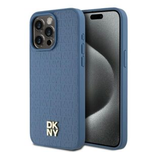 DKNY MagSafe dėklas iPhone 15 Pro Max – mėlynas