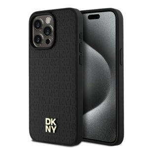 DKNY MagSafe dėklas iPhone 15 Pro Max – juodas