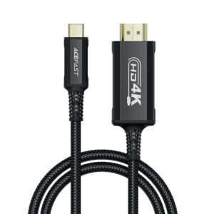 Acefast C1 vaizdo kabelis su USB-C/HDMI 4K 60Hz su HDR 1,8 m - juodas