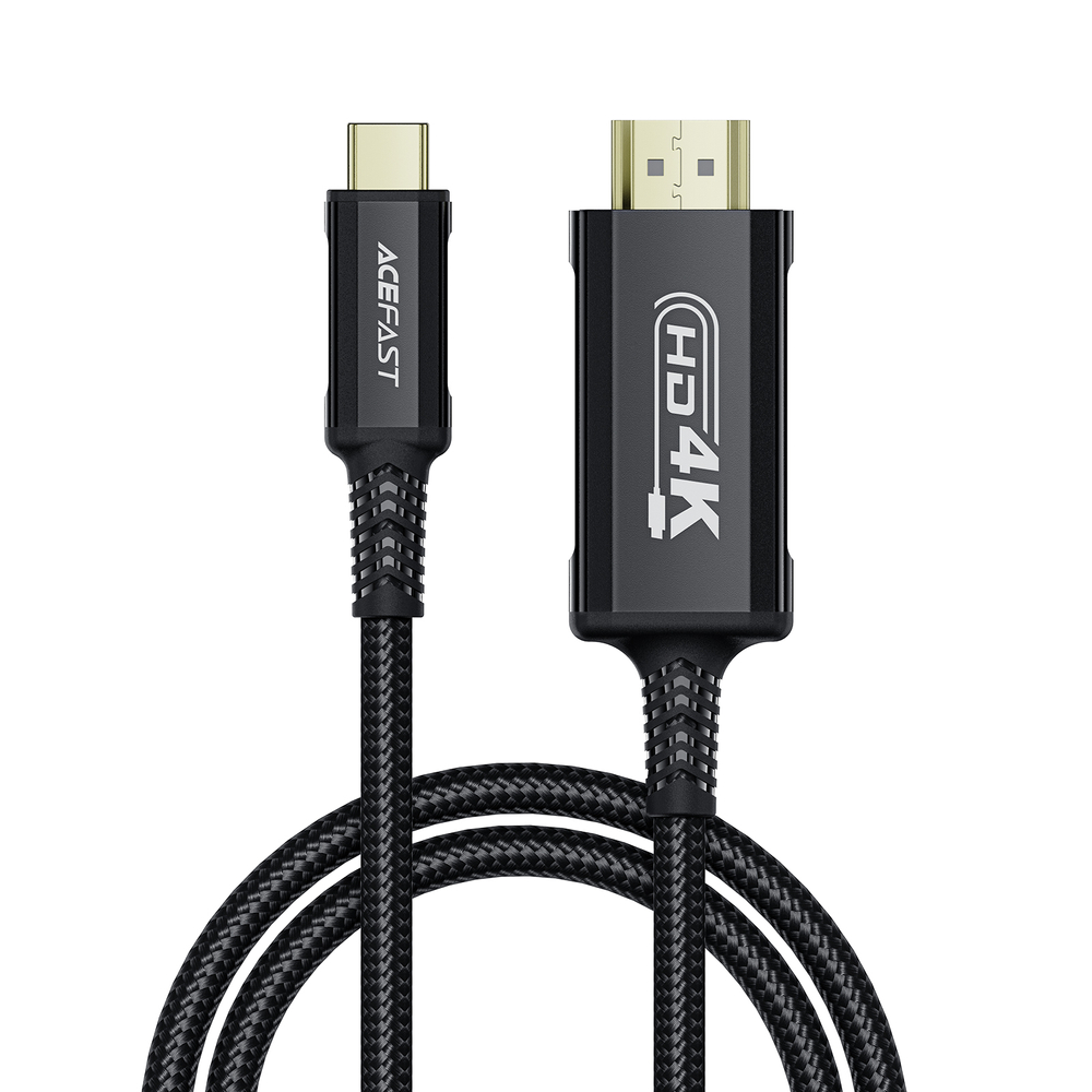 Acefast C1 vaizdo kabelis su USB-C/HDMI 4K 60Hz su HDR 1,8 m - juodas