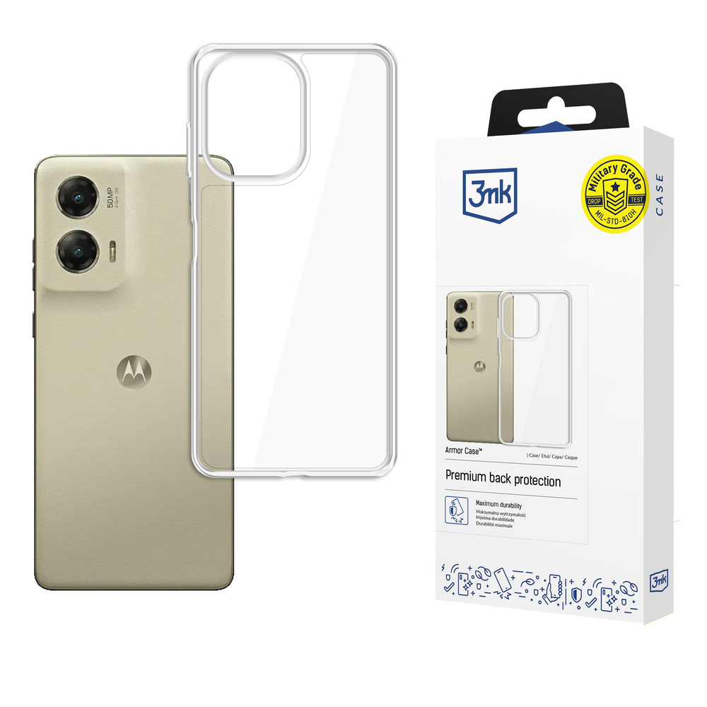 3mk šarvų dėklas, skirtas Motorola Moto G Stylus 2024 – skaidrus