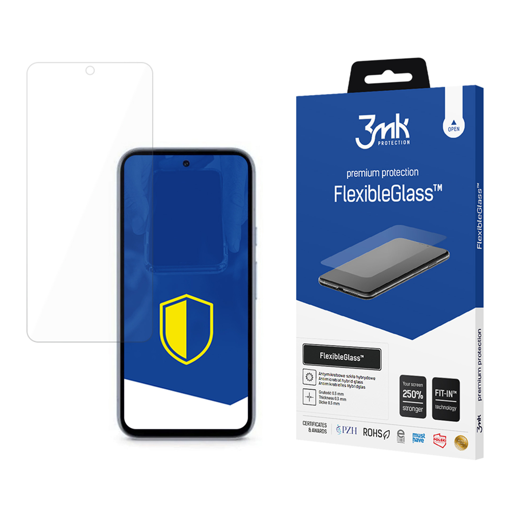 3mk FlexibleGlass™ hibridinis stiklas, skirtas „Google Pixel 8A 5G“.