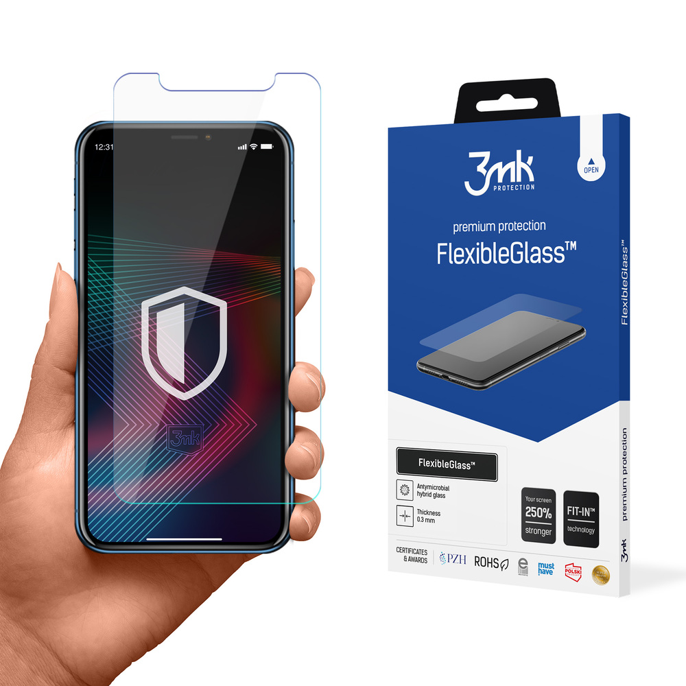 3mk flexibleglass™ hybrid glass skirtas iPhone XR
