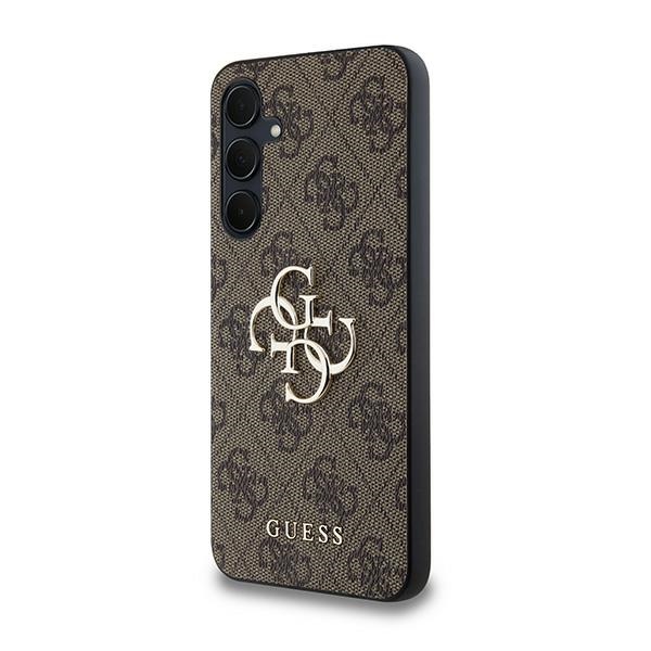 Guess 4G Big Metal Logo dėklas Samsung Galaxy A35 – rudas