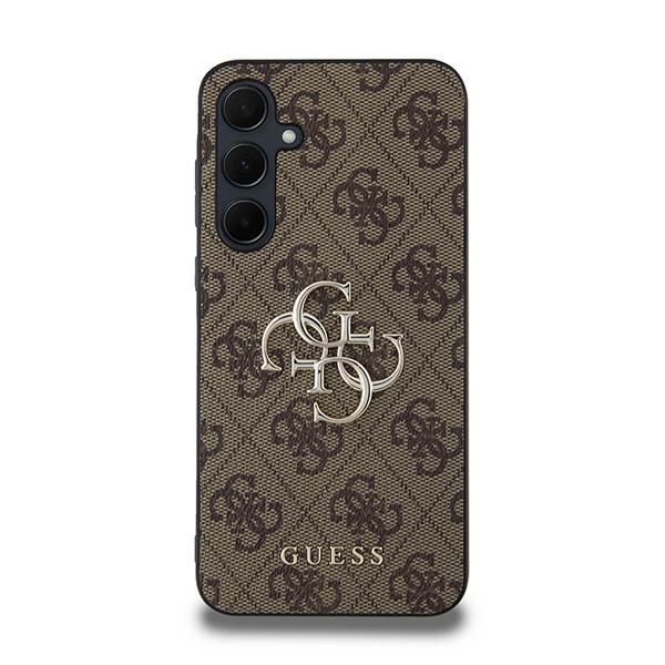 Guess 4G Big Metal Logo dėklas Samsung Galaxy A35 – rudas