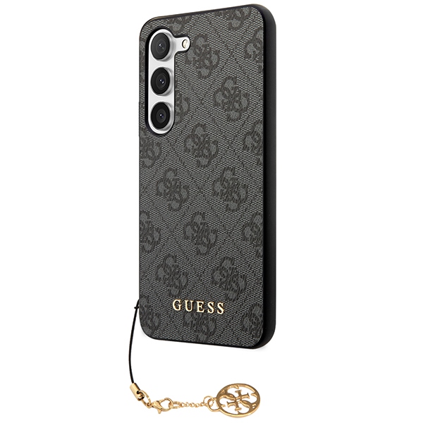 Guess 4G Charms dėklas Samsung Galaxy A35 – juodas