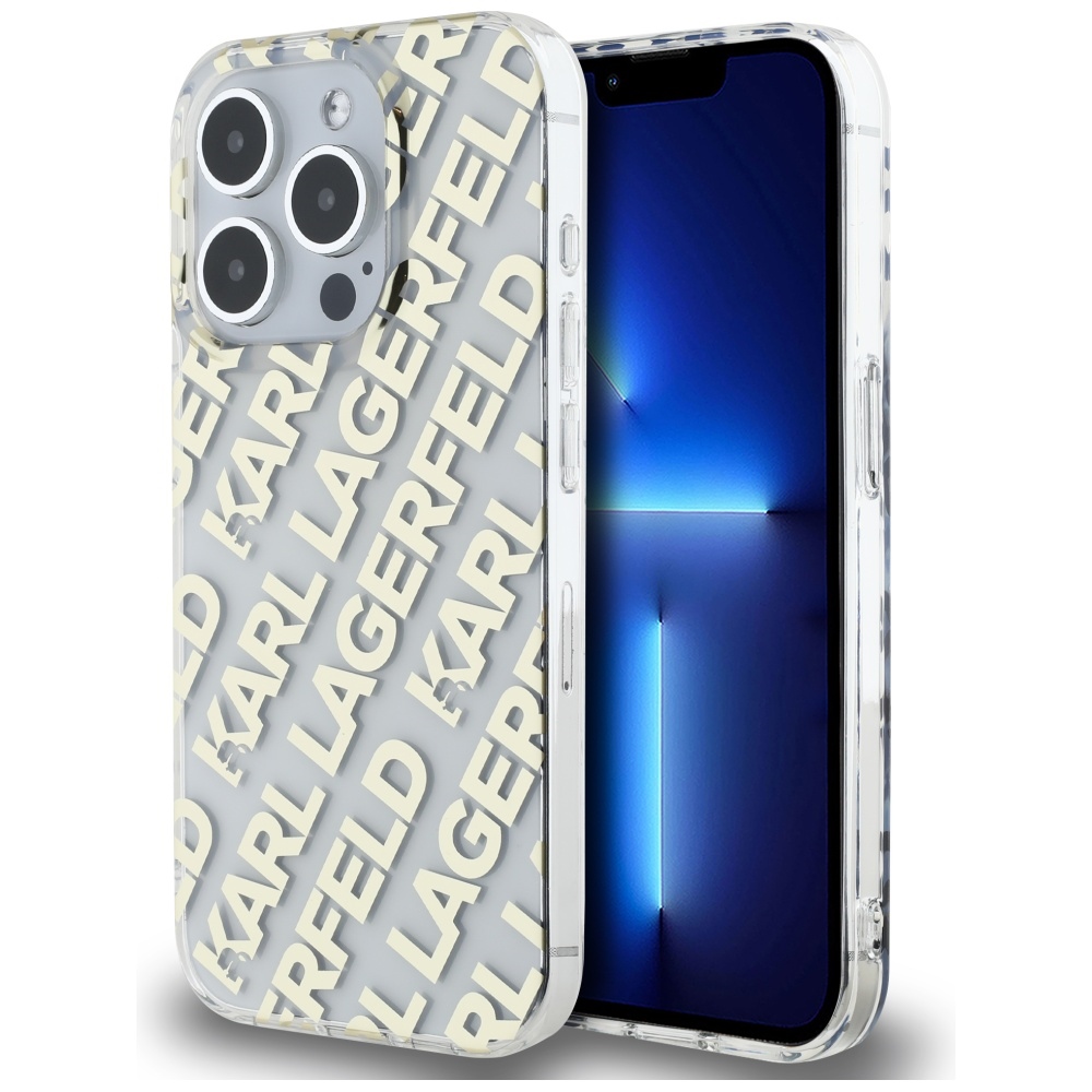 Karl Lagerfeld dėklas iPhone 15 Pro – auksinis