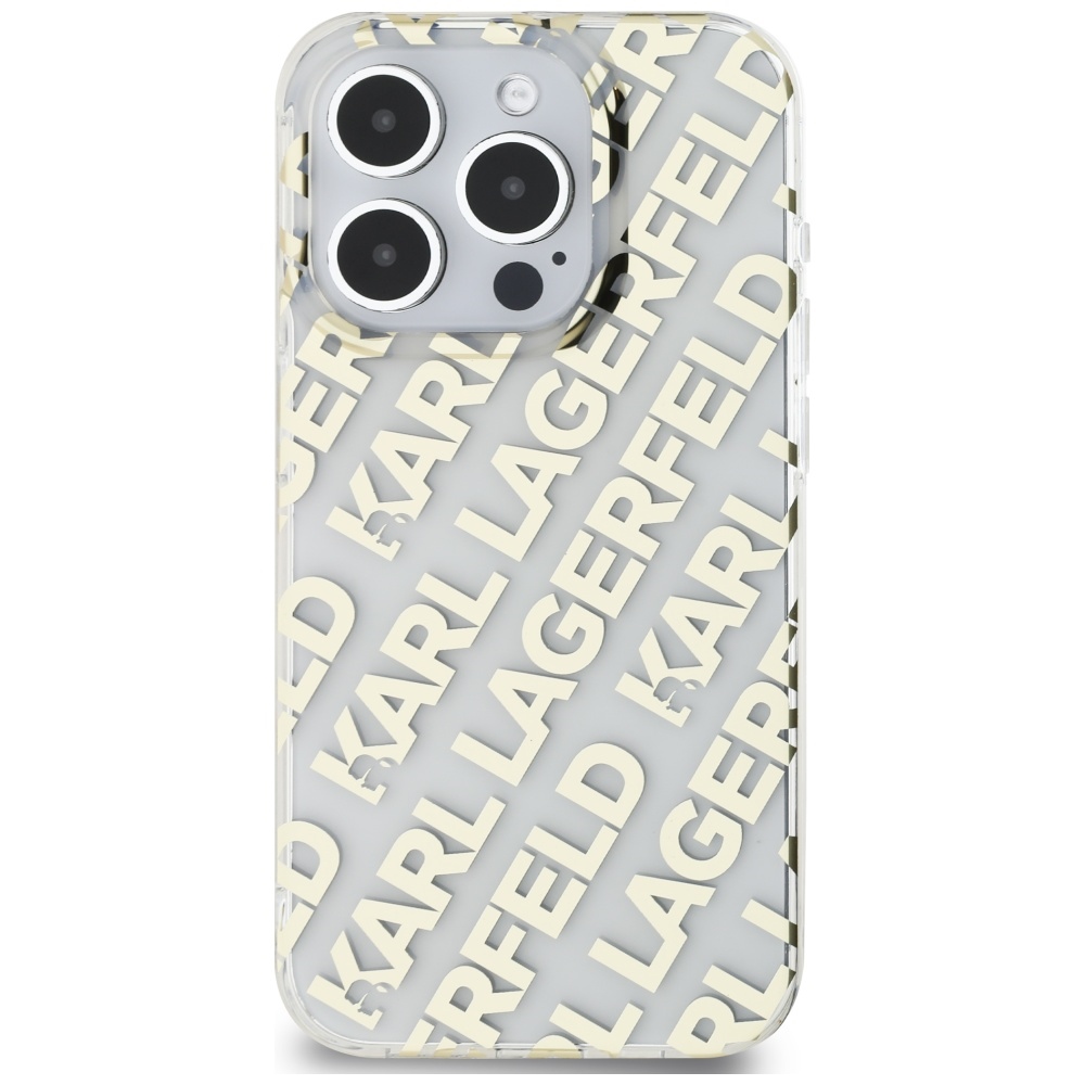 Karl Lagerfeld dėklas iPhone 15 Pro Max – auksinis