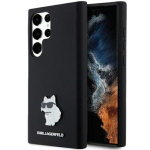 Karl Lagerfeld silikoninis dėklas Samsung Galaxy S24 Ultra – juodas
