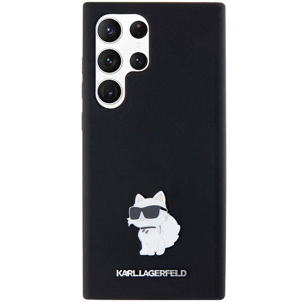 Karl Lagerfeld silikoninis dėklas Samsung Galaxy S24 Ultra – juodas