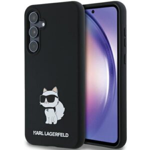 Karl Lagerfeld silikoninis dėklas Galaxy A35 – juodas