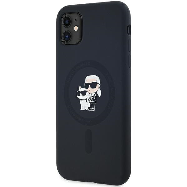 Karl Lagerfeld MagSafe dėklas iPhone 11/XR – juodas