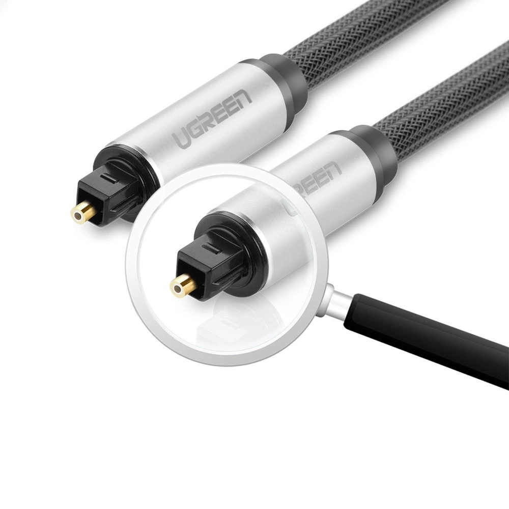 Ugreen AV108 10540 optinis Toslink/SPDIF kabelis 2m - pilkas