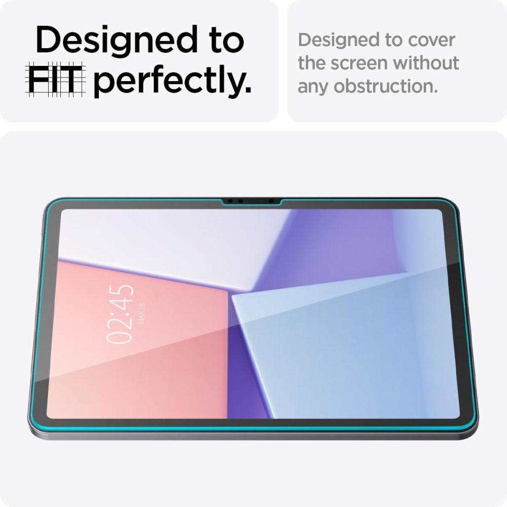Apsauginis stiklas Spigen Glas.tR "EZ Fit" iPad Air 11" 6/7/8 2024-2026, skaidrus