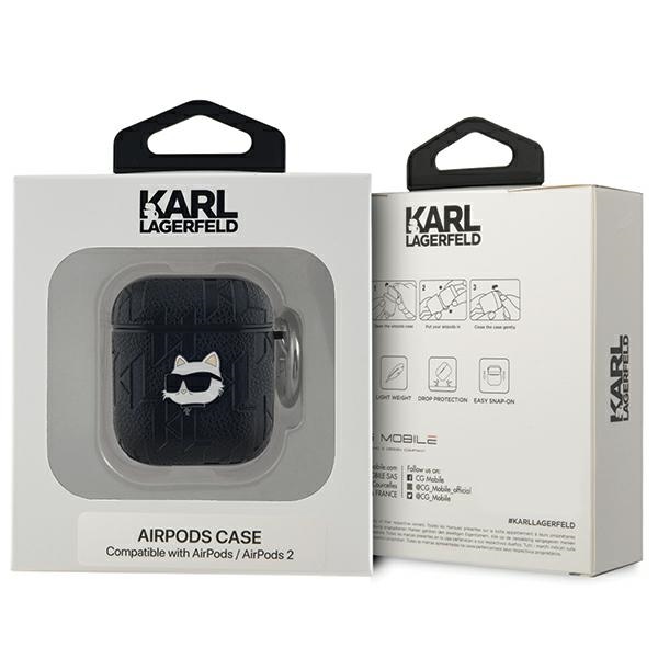 Karl Lagerfeld AirPods 1/2 dėklas – juodas