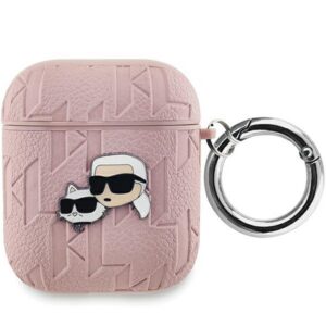 Karl Lagerfeld dėklas AirPods 1/2 – rožinis