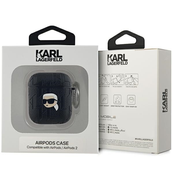 Karl Lagerfeld Karl Head dėklas AirPods 1/2 – juodas