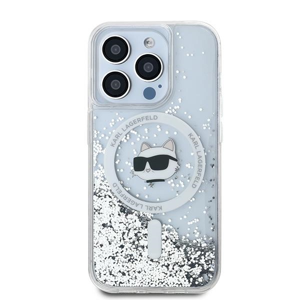 Karl Lagerfeld MagSafe dėklas iPhone 14 Pro – skaidrus