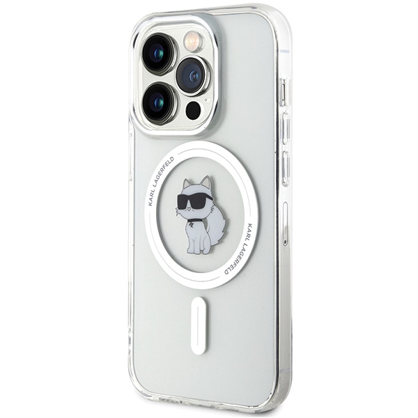 Karl Lagerfeld MagSafe dėklas iPhone 14 Pro Max – skaidrus