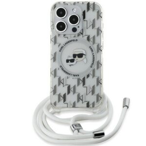 Karl Lagerfeld MagSafe dėklas iPhone 15 Pro – skaidrus