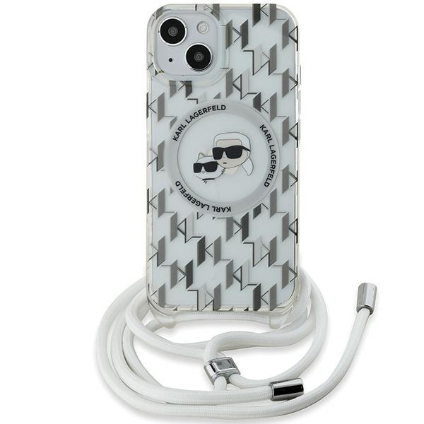 Karl Lagerfeld MagSafe dėklas iPhone 15/14/13 – skaidrus