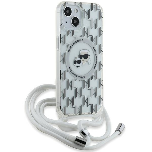 Karl Lagerfeld MagSafe dėklas iPhone 15/14/13 – skaidrus