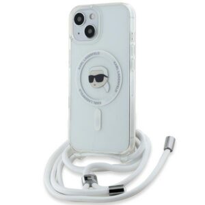 Karl Lagerfeld MagSafe dėklas iPhone 15/14/13 – skaidrus