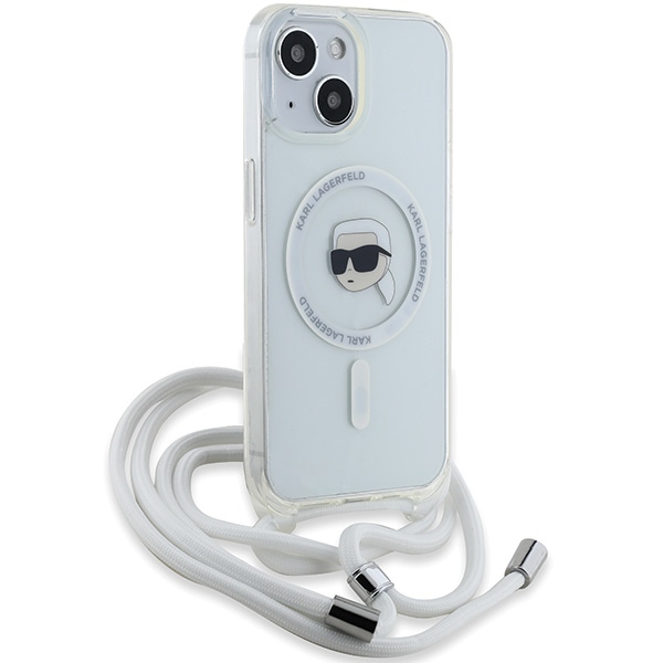 Karl Lagerfeld MagSafe dėklas iPhone 15/14/13 – skaidrus