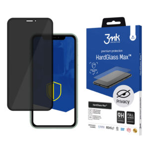 9H 3mk HardGlass Max Privacy™ privatumo stiklas, skirtas iPhone 11