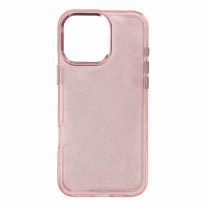 Blizgus dėklas iPhone 16 Pro – rožinis