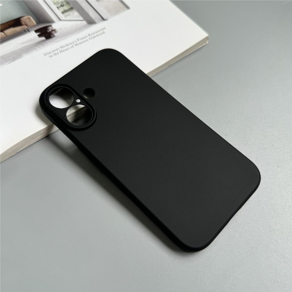 Plonas TPU dėklas iPhone 16 Plus – juodas