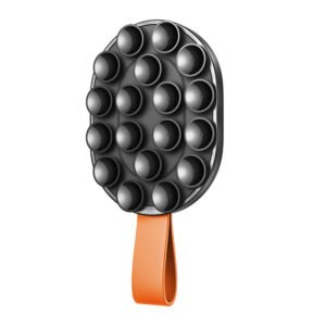 Joyroom magnetinis laikiklis JR-ZS393-S su siurbtukais 4.7-7" telefonui, juodas ir oranžinis
