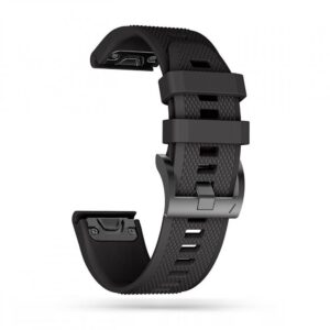Dirželis Tech-Protect Smooth Garmin Fenix 5X / 5X Plus / 6X / 6X Pro / 7X / 8 / 8 Pro (51 mm), juodas