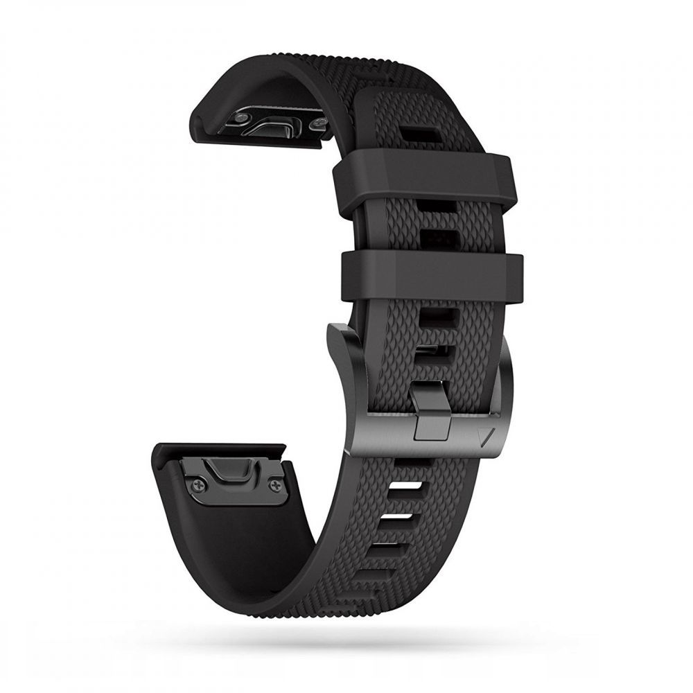 Dirželis Tech-Protect Smooth Garmin Fenix 5X / 5X Plus / 6X / 6X Pro / 7X / 8 / 8 Pro (51 mm), juodas