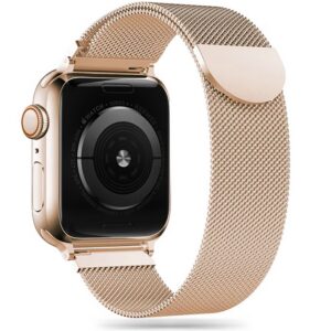 Dirželis Tech-Protect Milanese Band Apple Watch 8 / 9 / 10 / 11 / SE / Ultra (44 / 45 / 46 / 49 mm), aukso