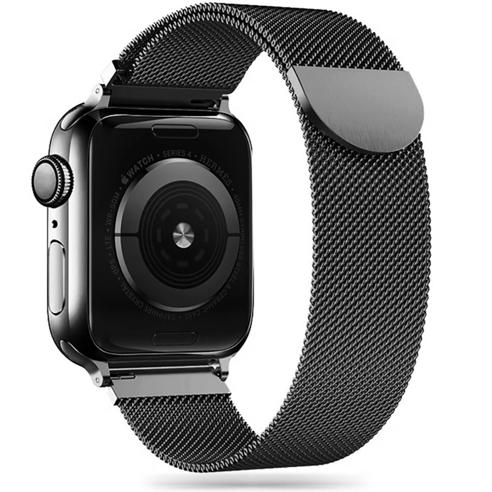 Dirželis Tech-Protect Milanese Band Apple Watch 8 / 9 / 10 / 11 / SE / Ultra (44 / 45 / 46 / 49 mm) Juoda