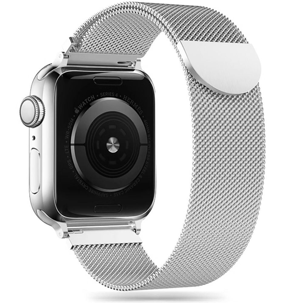 Dirželis Tech-Protect MilaneseBand Apple Watch 8/9/10/11/SE/Ultra (44/45/46/49mm), sidabrinis
