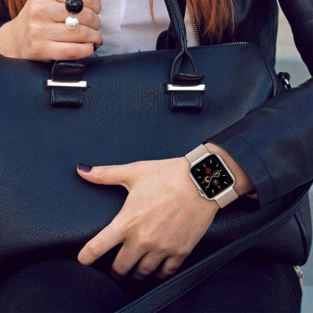 Dirželis Tech-Protect MilaneseBand Apple Watch 8/9/10/11/SE/Ultra (44/45/46/49mm), sidabrinis